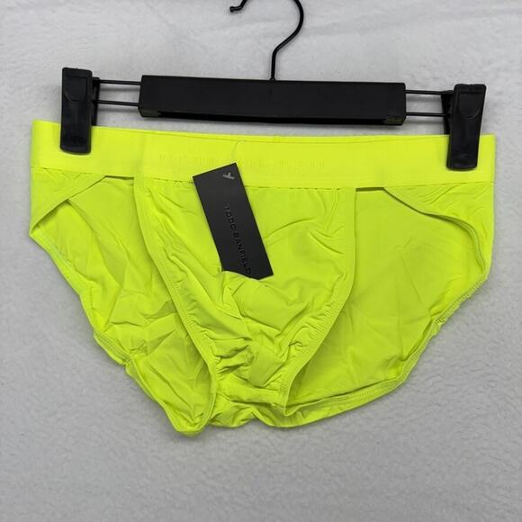 Todd Sanfield Other - Todd Sanfield Brief Men's Medium Yellow Highlighter Defiant Sport Underwear NEW